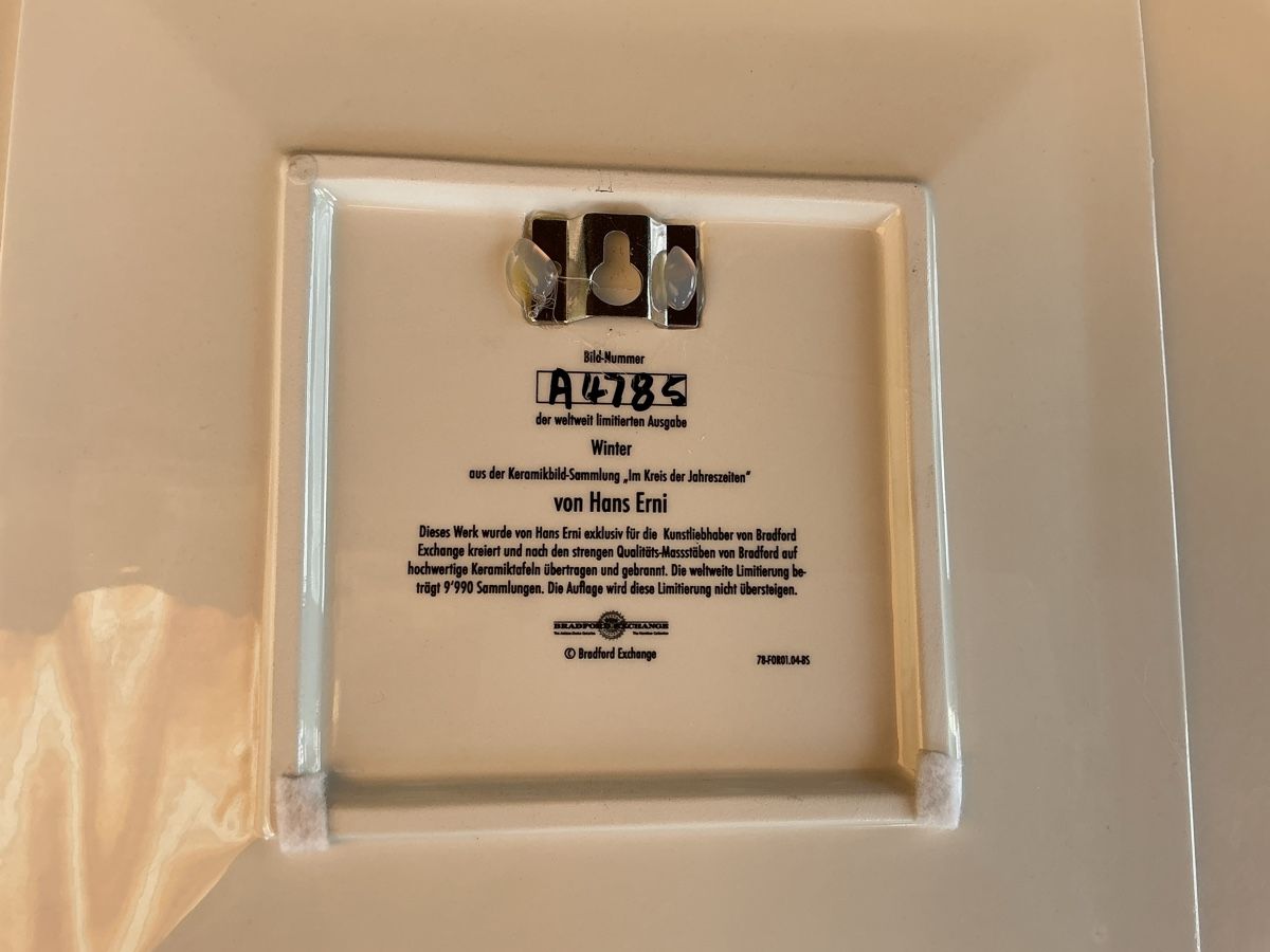 Foto & Immagini: Keramikbild-Kollektion Hans Erni – Usato da Nürensdorf venduto da ulla210 3