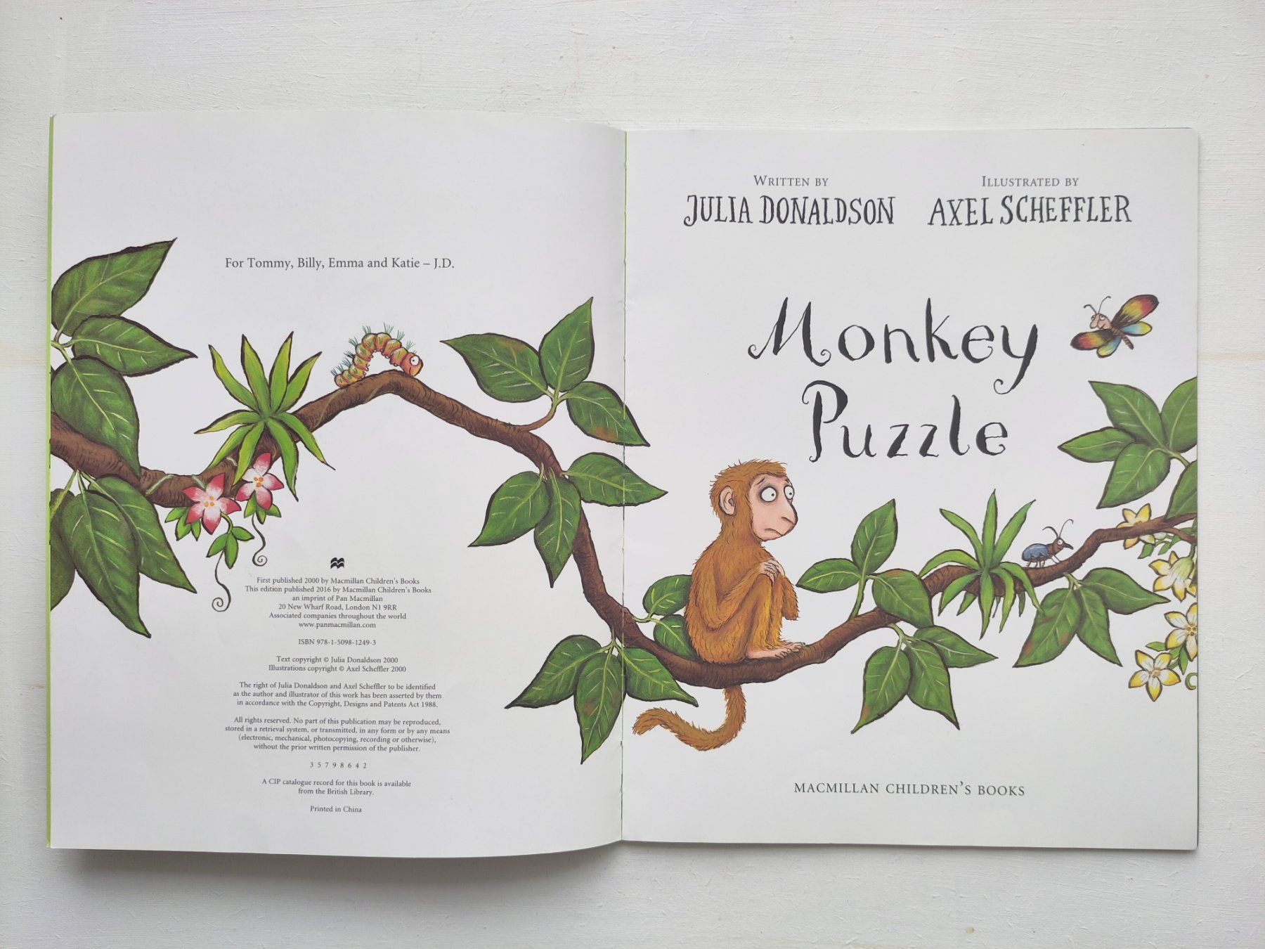 Libri: Kinderbuch auf Englisch von J. Donaldson MONKEY PUZZLE – Usato da Pfäffikon ZH venduto da rabali 2