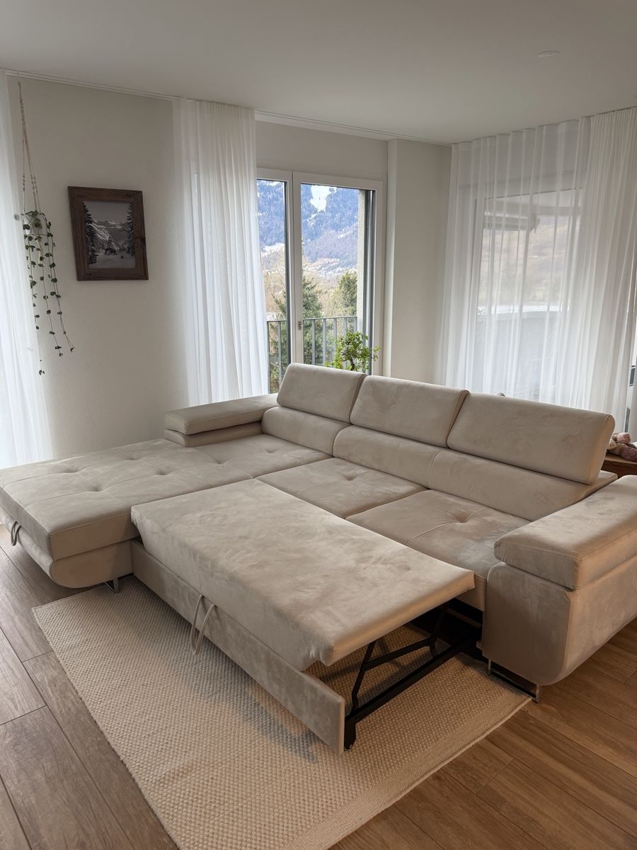 Sofas: Neuwertiges Ecksofa beige – Neuf (Voir description) à Mastrils par sil_p5vd 3