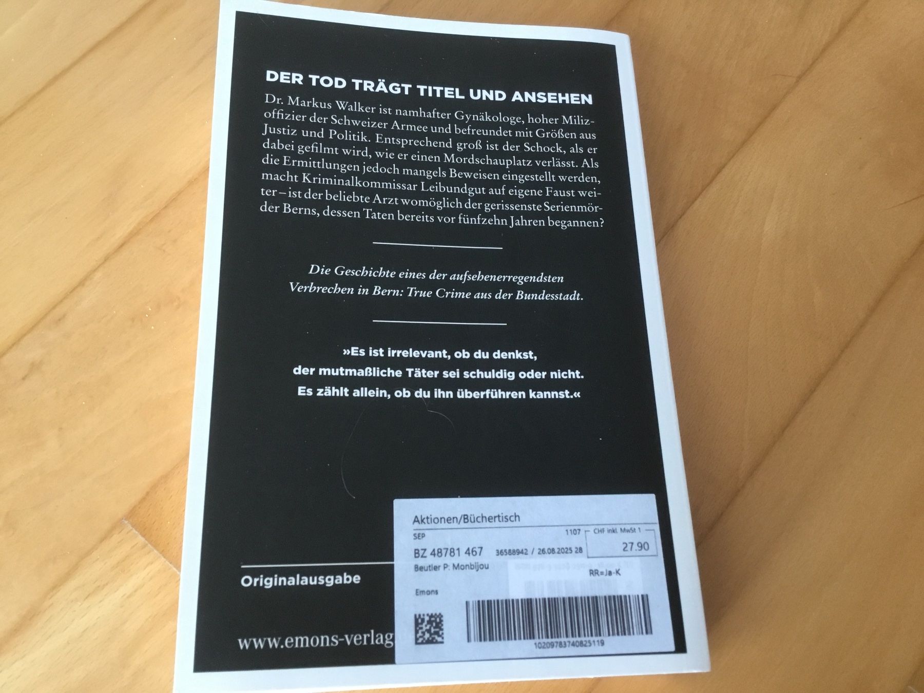 Libri: Peter Beutler: Monbijou - Kriminalroman! – Usato da Kerzers venduto da Georges3210 1