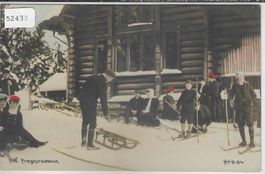 Wintersport in Norwegen - coloriert
