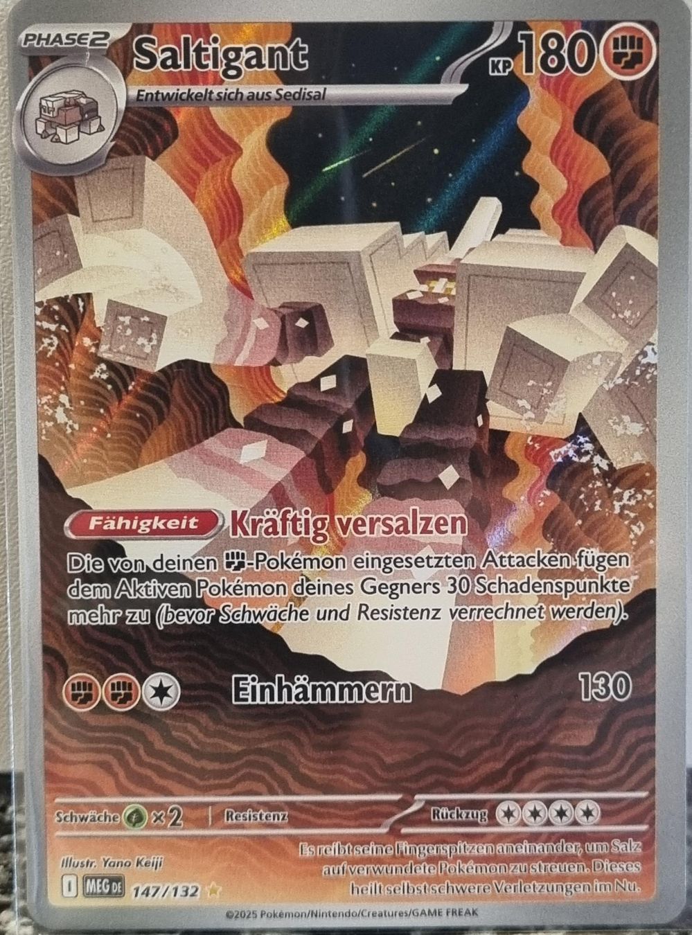 Pokémon Sammelbilder & Trading cards: Pokémon – Garganacl 🇩🇪 - MEG-147 - Mega Evolution – Gebraucht aus Bern von NeoSatoshi