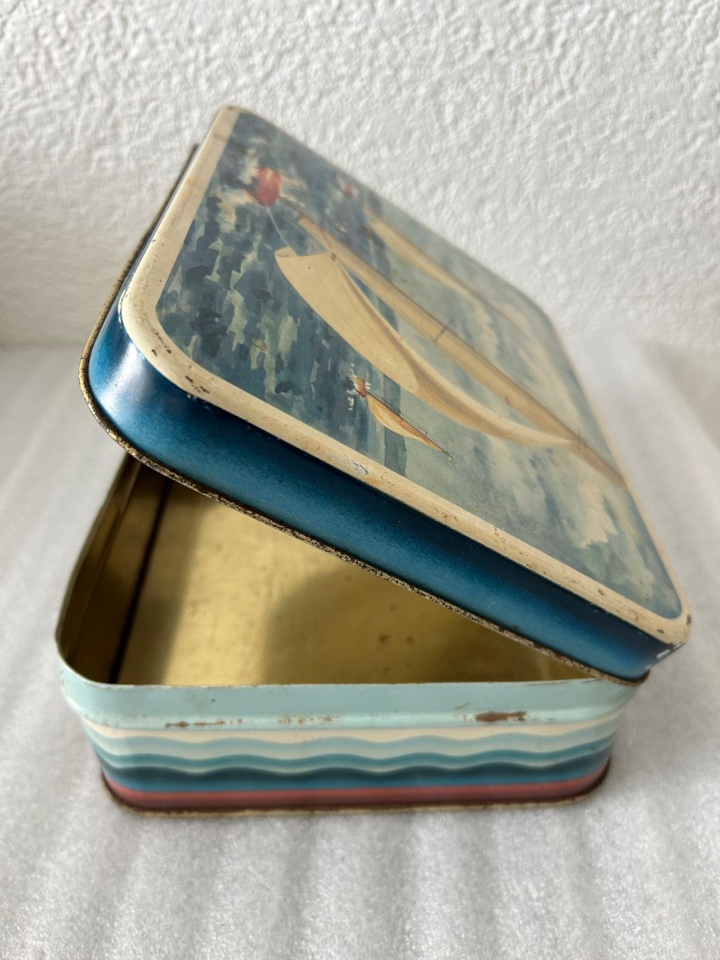 Tutte le decorazioni: Vintage Blechdose mit Segelschiffen – Usato da La Chaux-de-Fonds venduto da jacq_LaTsch0 1