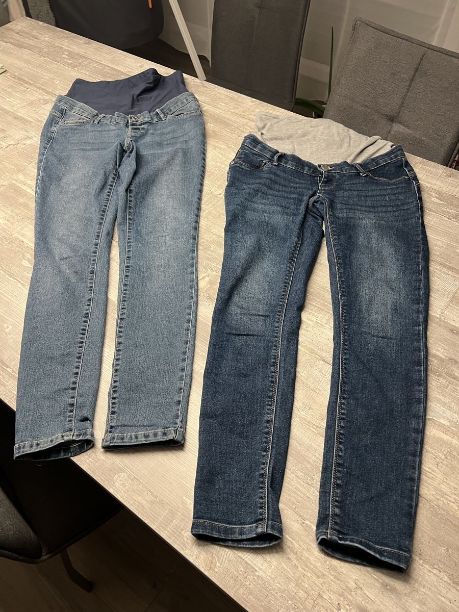 Jeans: 2 Umstandsmode Jeans Grösse M – Gebraucht aus Niederhelfenschwil von tab_xlc7