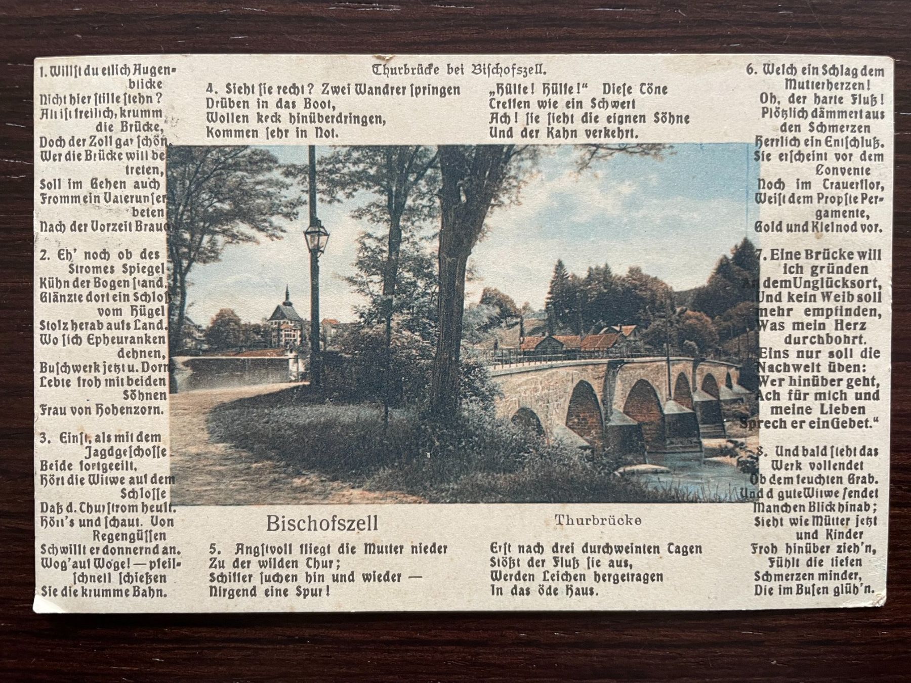 Cartoline postali: BISCHOFSZELL Thurbrücke, 3 Ansichtskarten, HOHENTANNEN – Usato da Wald ZH venduto da TLILEF 3