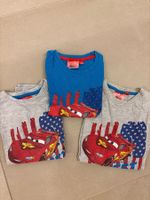 3 kurzarm T-Shirts Cars mit Lightning Mc Queen für 8-Jährige