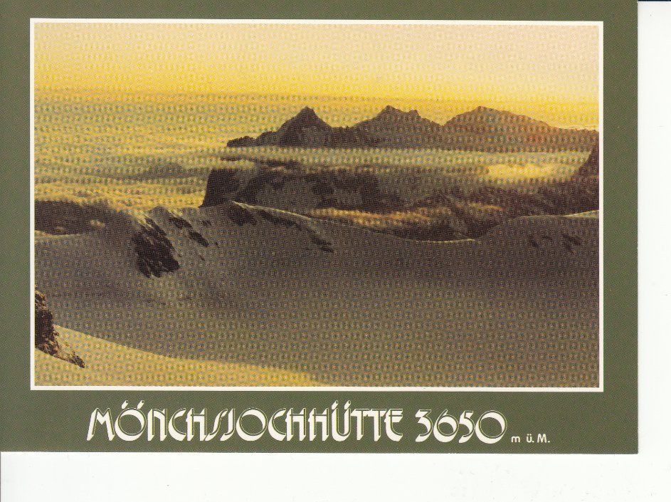 Cartoline postali: Mönchsjochhütte, unteres Mönchsjoch, um 2000 – Usato da Bürglen TG venduto da StampGraf