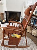 Leather & wood rocking chair / Leder & Holz Schaukelstuhl 