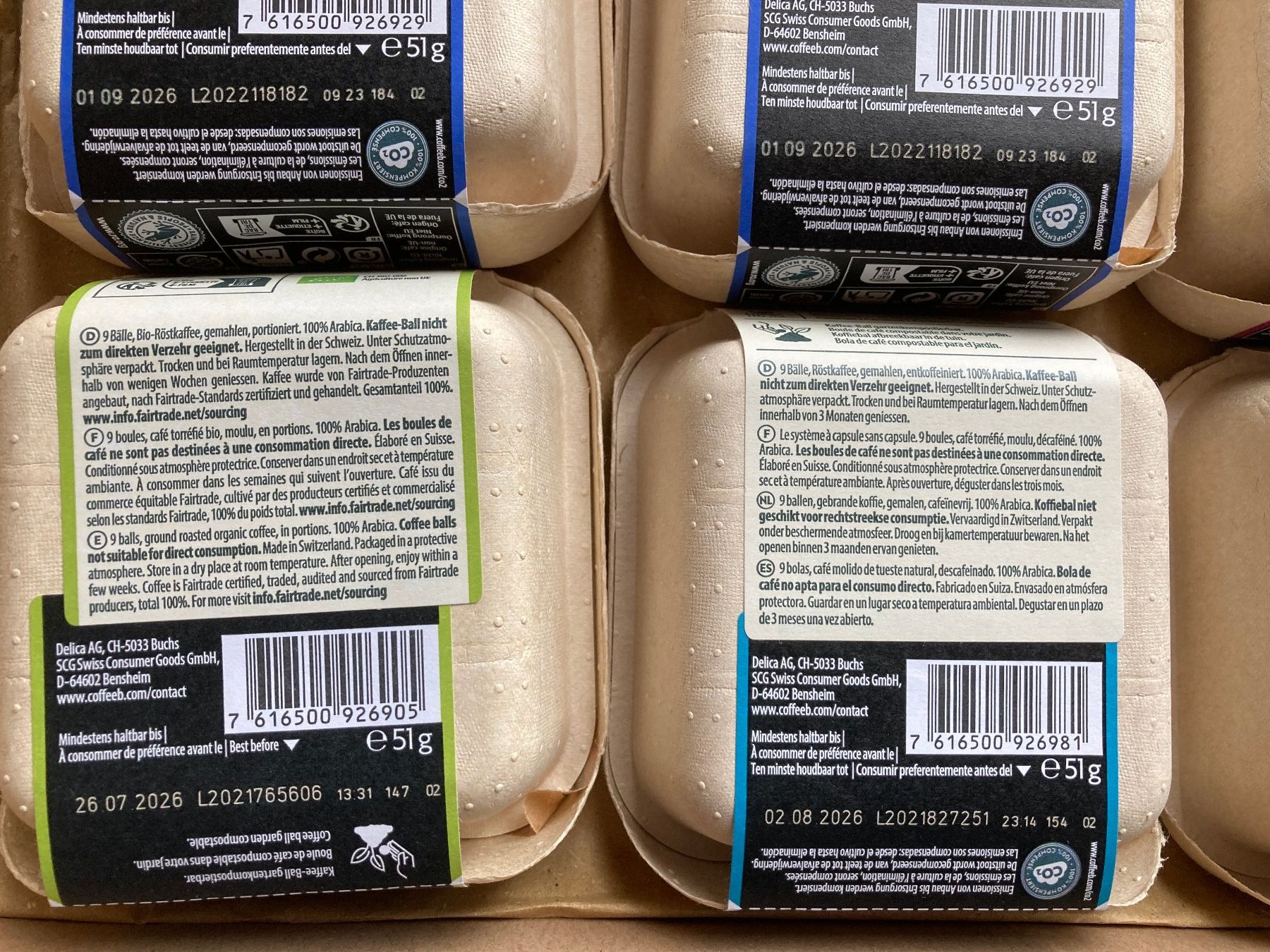 Migros Lebensmittel & Spezialitäten: 6 Schachteln Coffee Balls – Neu und originalverpackt aus Lütisburg von wiesenpippau 1