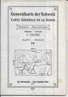 Generalkarte (Dufour) Blatt IV (SÜD-OST) 1929
