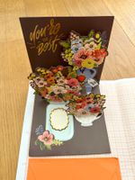 Greeting Card, Pop-Up Card, Floral Design, Springtime!
