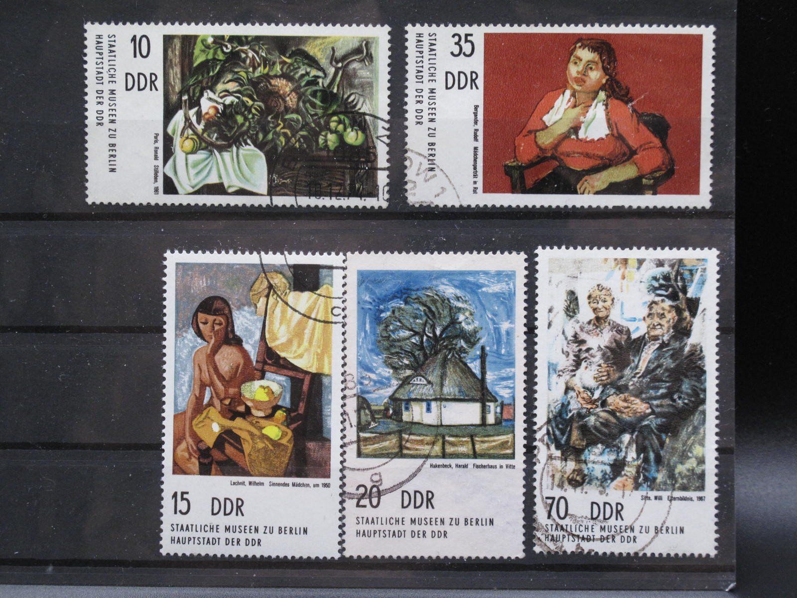 Tutti i francobolli: DDR 1974 Berlin Museen Gemälde gest – Usato da Wil SG venduto da fva01