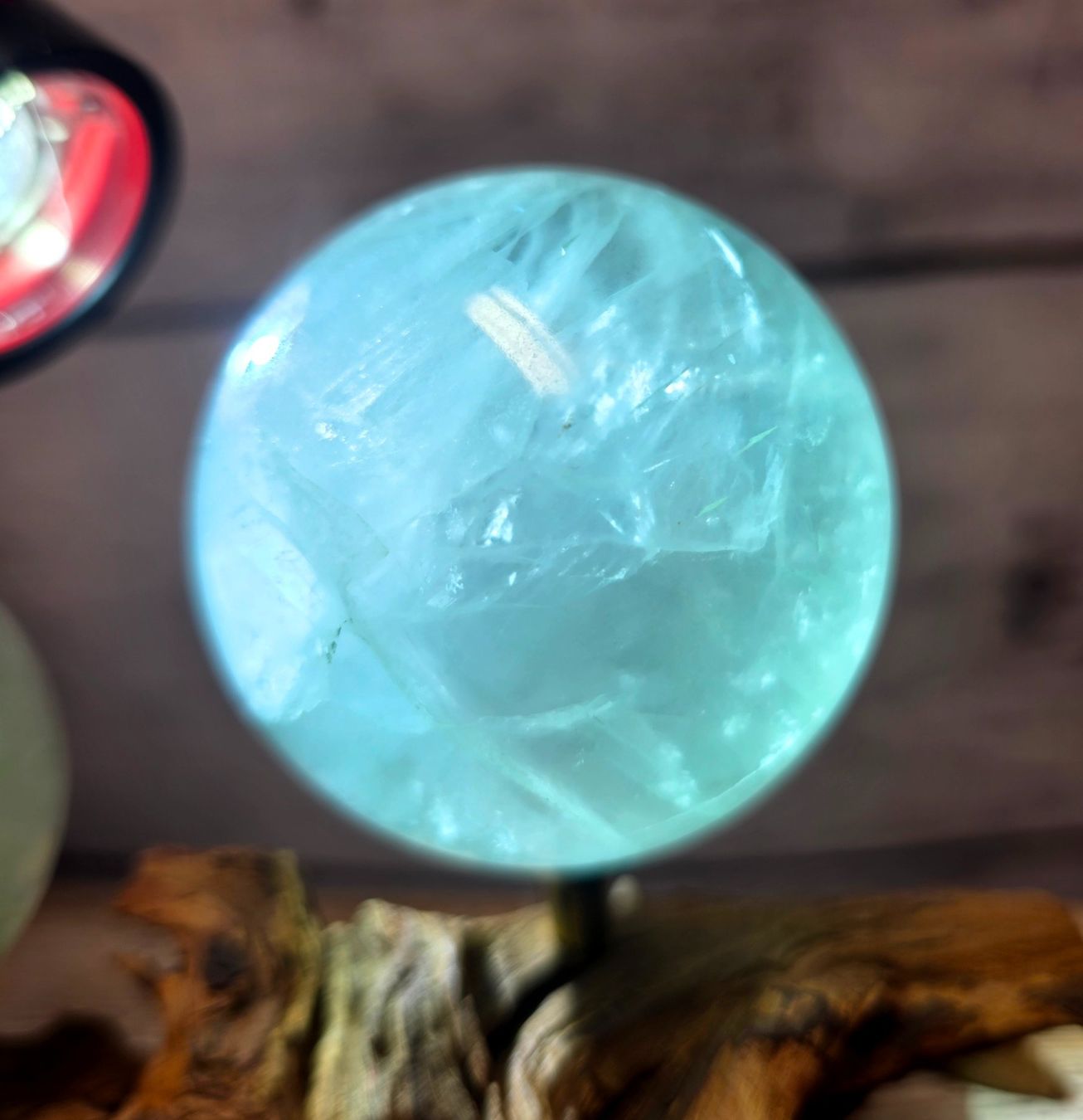 Minerali & Pietre curative: Fluorit Kugeln Set auf Schwemmholz 646g – Nuovo e nell'imballaggio originale da Matzingen venduto da Shay_Crystalz 2