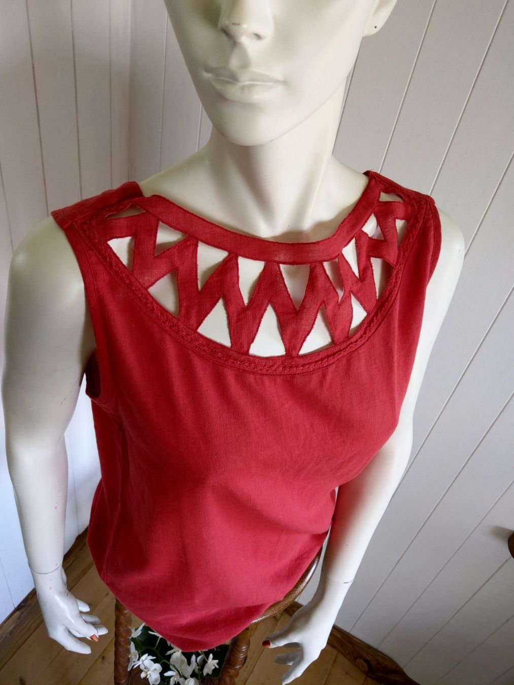 Top: Top Shirt Cutouts Gr. 38 Bluse Blusentop – Usato da Mollis venduto da Fauchi99 1