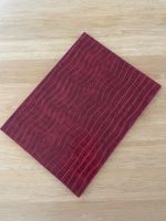 Tischsets dunkelrot leder