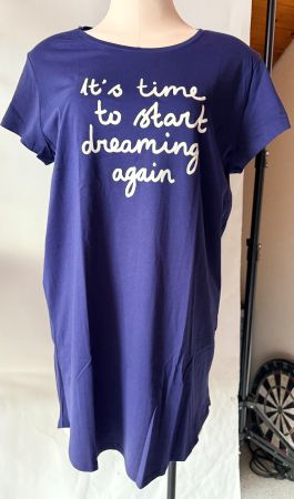 TRIUMPH, Nachthemd Kurzarm, Grösse 42, Farbe Dunkelblau
