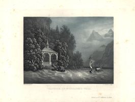 Tellskapelle Aquatinta von Winterlin