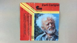 Zarli Carigiet, Original Autogramm auf Rückseite von MC