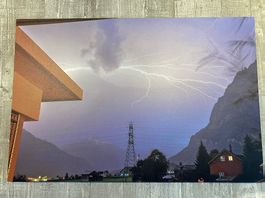 Bild von Blitz über Glarus