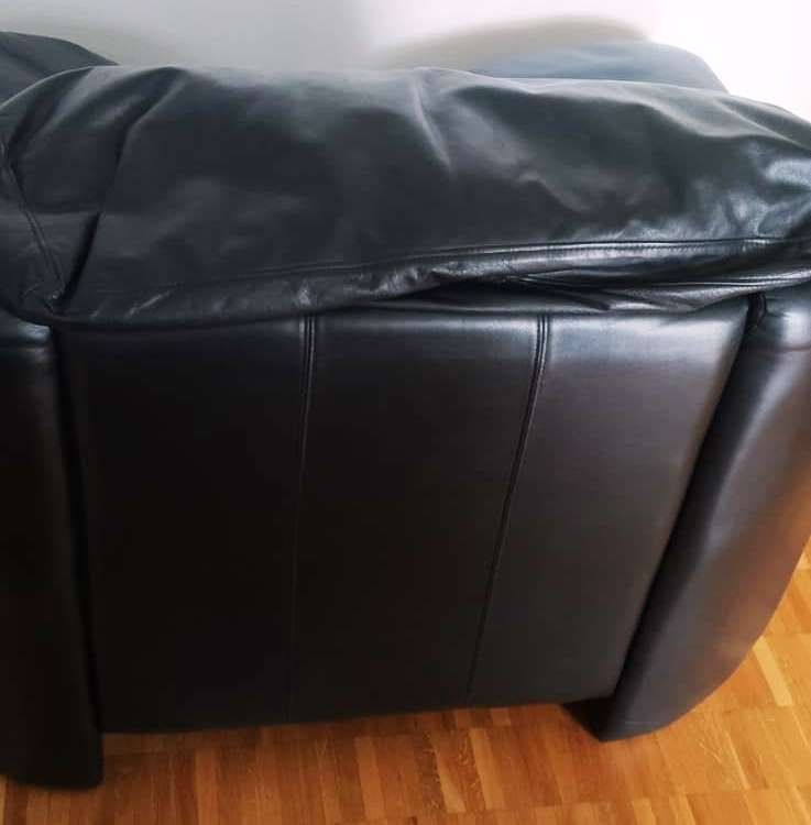 Divani: Ledersessel /  Sofa aus 100% echtem Leder, Schwarz – Usato da Zürich venduto da 1-2-3-Kaufen 5