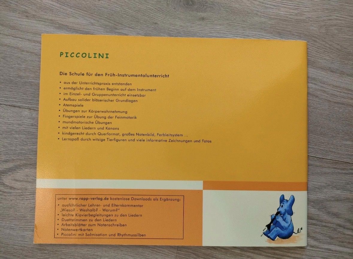Bücher: Piccolini Band 2 - Klarinette – Neu und originalverpackt aus Basel von GaiaGaibazzi 1