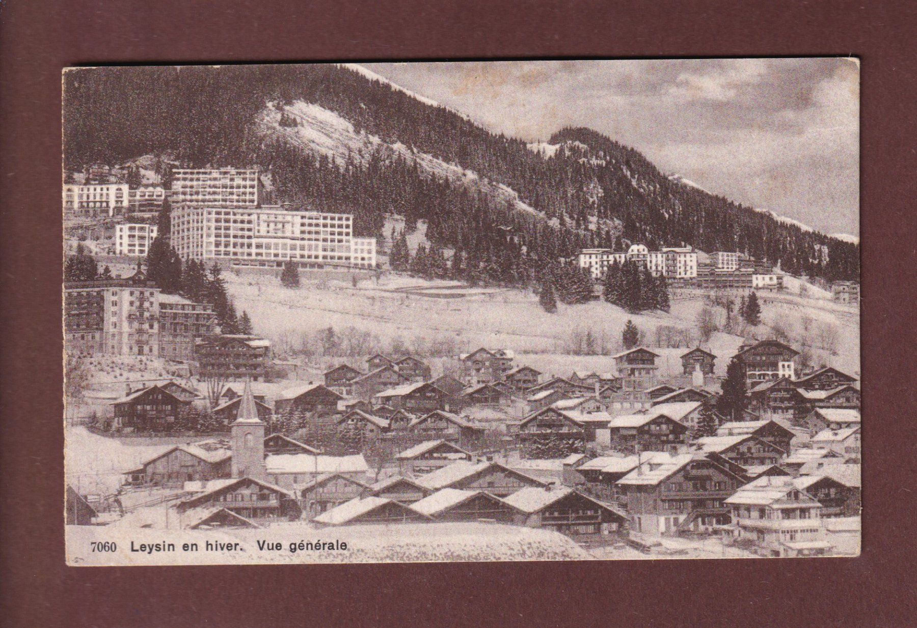 Cartoline postali: LEYSIN en hiver - 1917 – Usato da Pully venduto da nicecards-shop