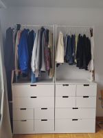 Commode NORDLI 12 tiroirs + penderie
