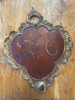Schild fürs stille Örtchen, aus Metall, Vintage Stil
