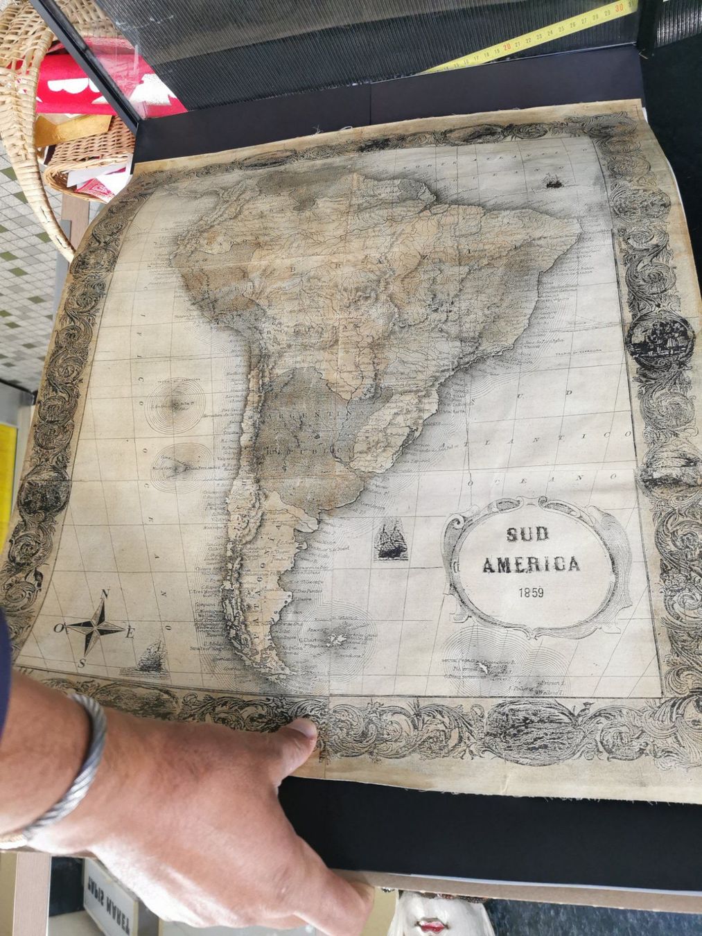 Cartine & Atlanti: CARTE GÉOGRAPHIQUE SUD AMERICA 1859 – Usato da Genève venduto da Qanil77 8