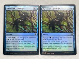 2x Phyrexian Espionage - DMU - Magic the Gathering Foil!