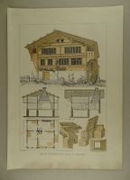 MEIRINGEN HAUS DES FRIEDENSRICHTERS 2 LITHOGRAPHIEN GLADBACH