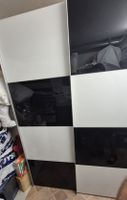 Kleiderschrank Weiss Schwarz mit Schiebetüren günstig!