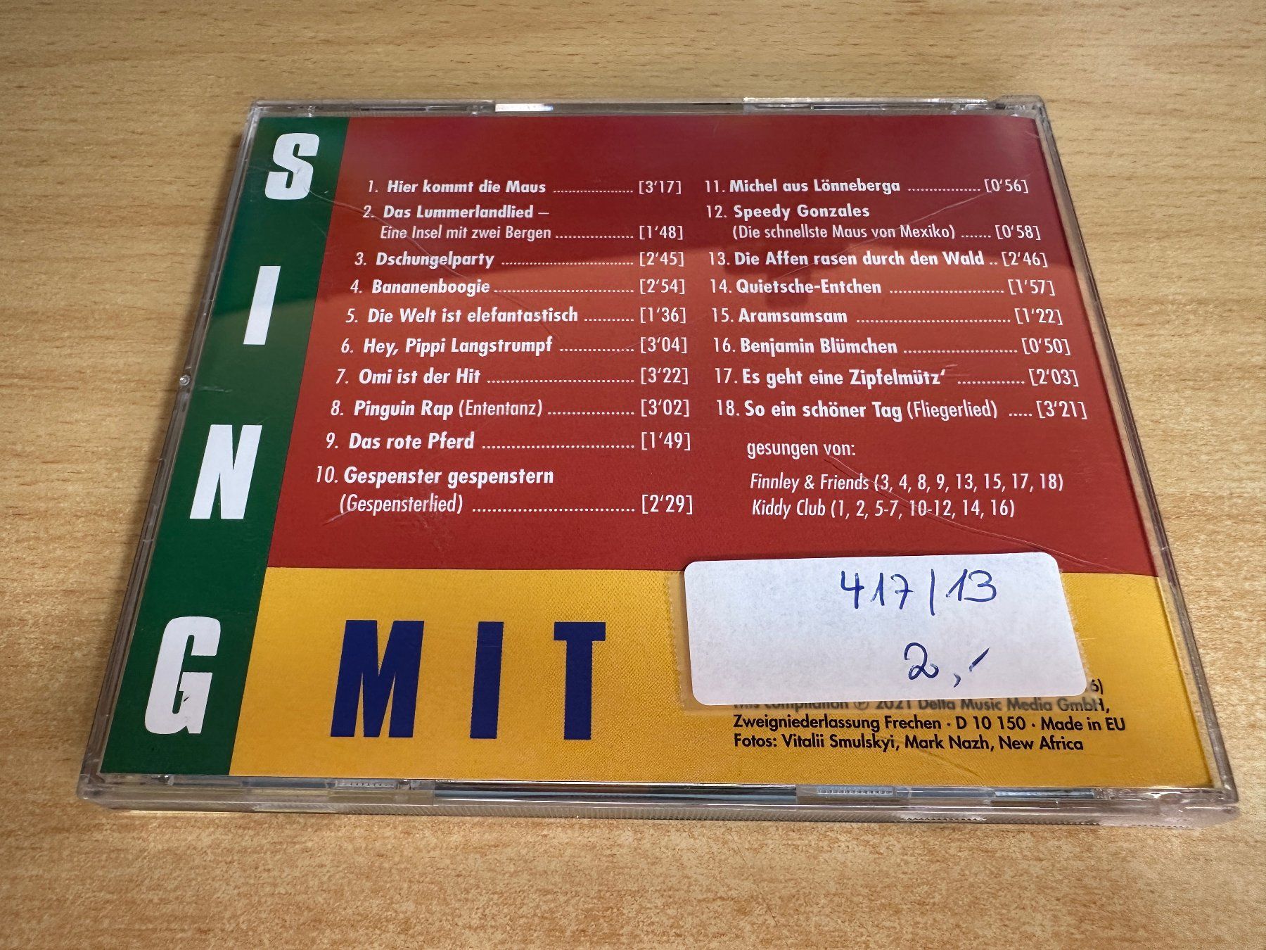 CDs: P9 Sing Mit - Kinderlieder – Gebraucht aus Rikon im Tösstal von Alpenmutz 1