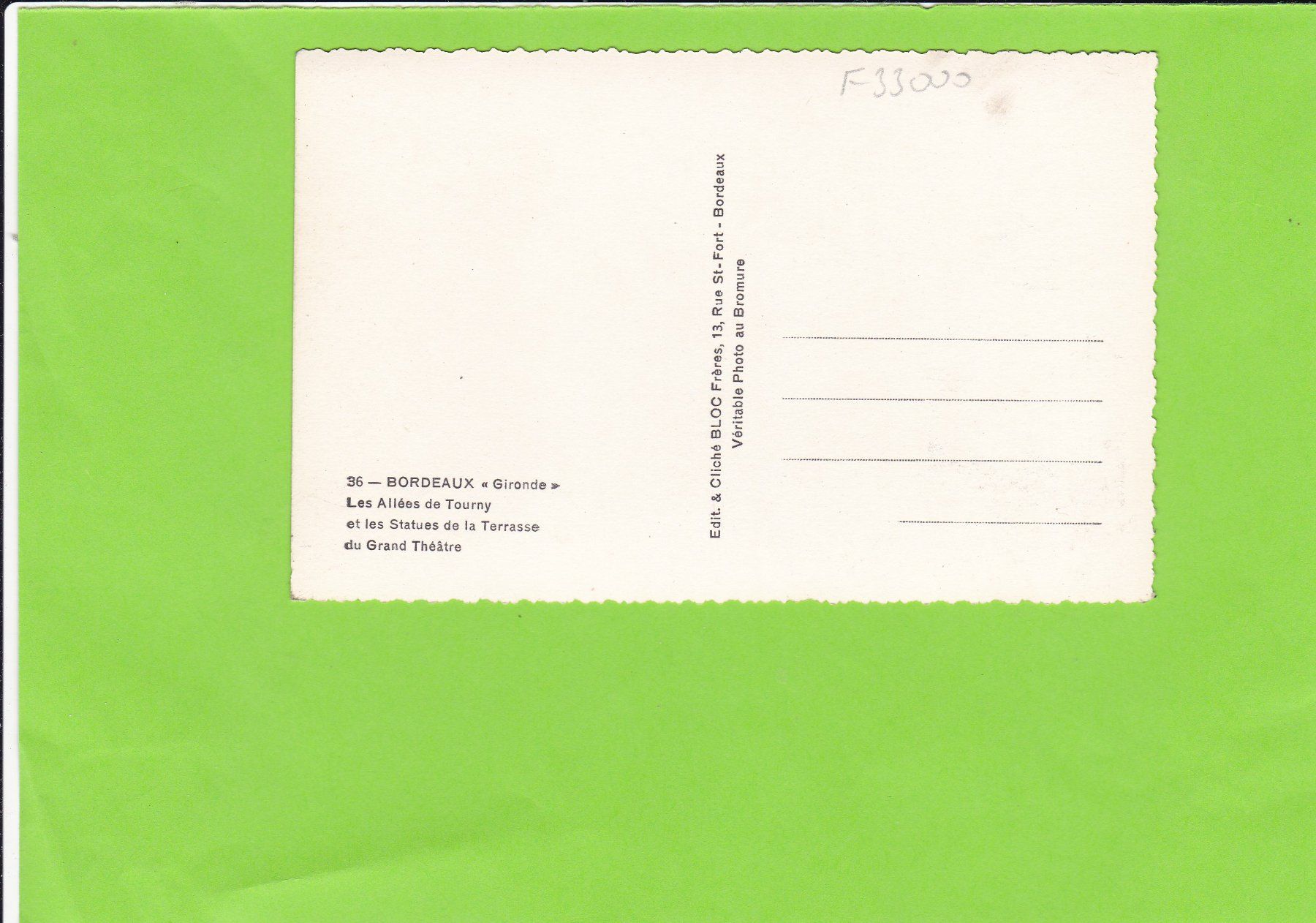 Cartes postales: Bordeaux-Les Allées de Tourny--Oldtimer – D'occasion à St. Peterzell par neckertal 1