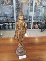 Antiker Bronze Buddha Rattanakosin Thailand Deko 19.Jhd 71cm