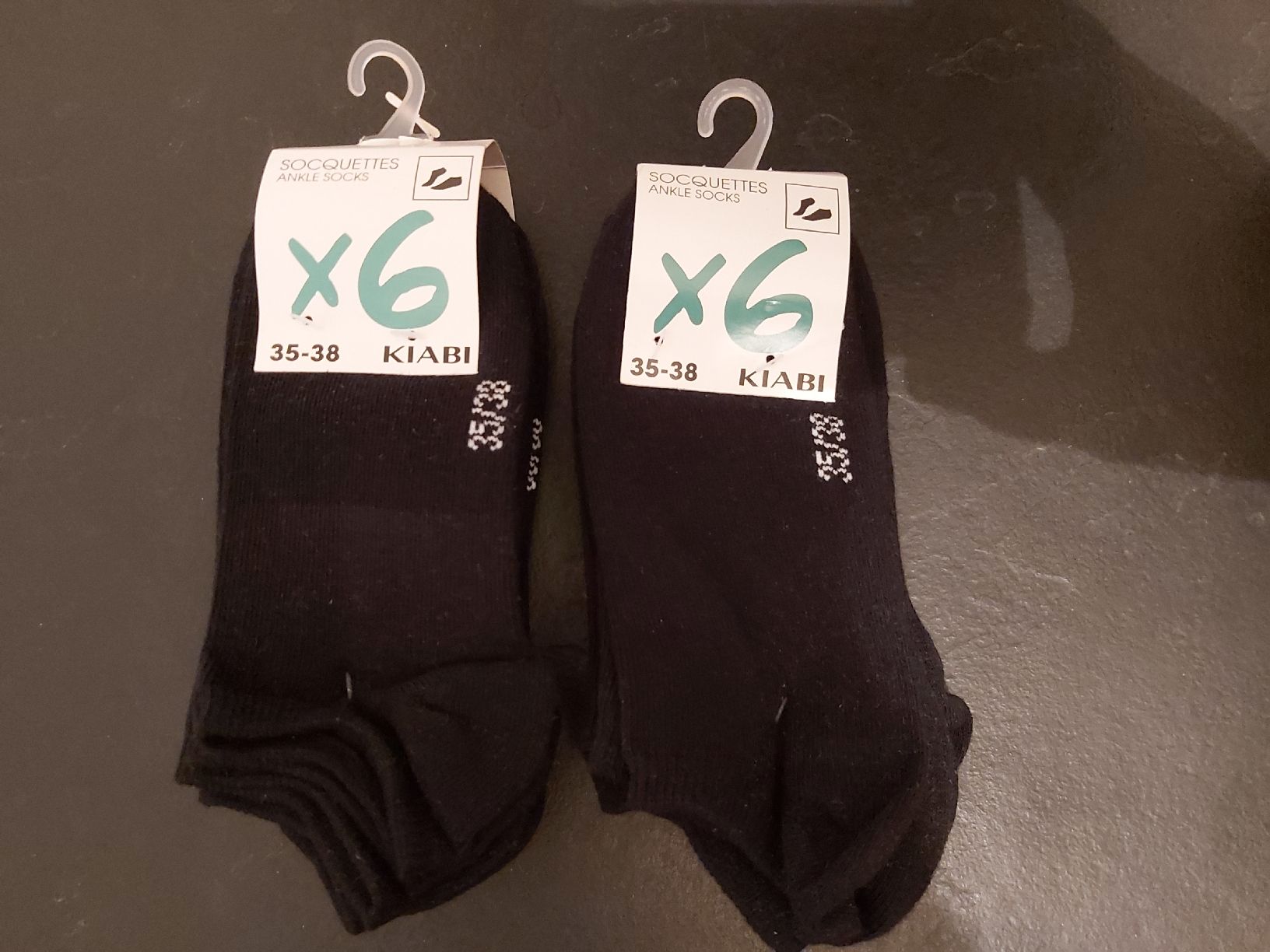 Socken: 12 Paar Socken schwarz uni Gr. 35-38 – Neu und originalverpackt aus Luzern von Glitzer76