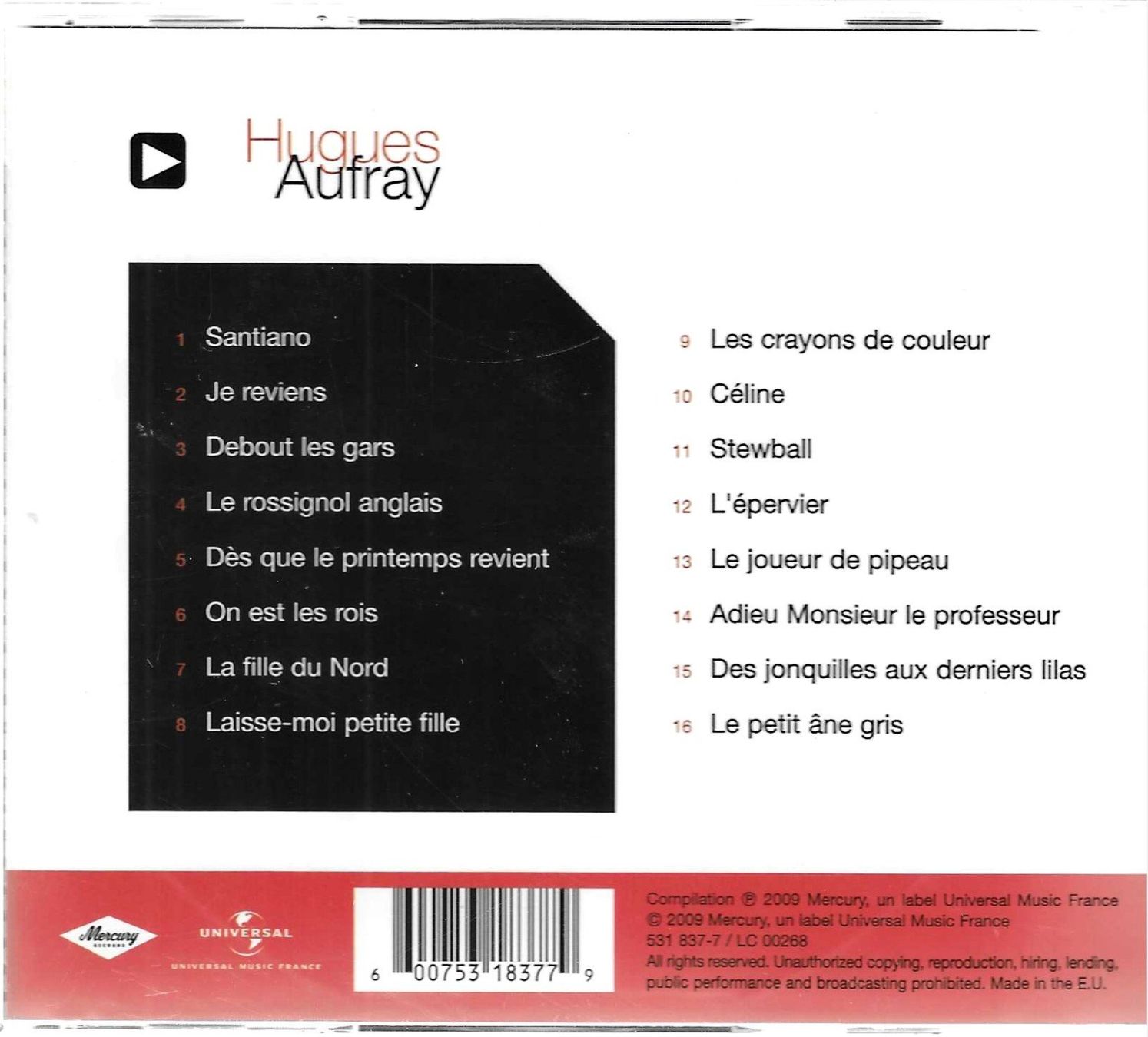 CDs: Hugues Aufray  - Le meilleur de – Gebraucht aus Savagnier von Ne2065 1