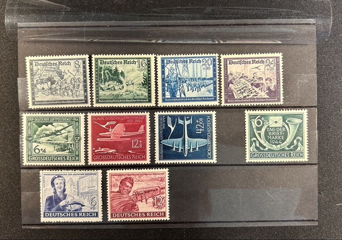 Tutti i francobolli: 10 Marken deutsches Reich ** – Usato da Bern venduto da mon_622y