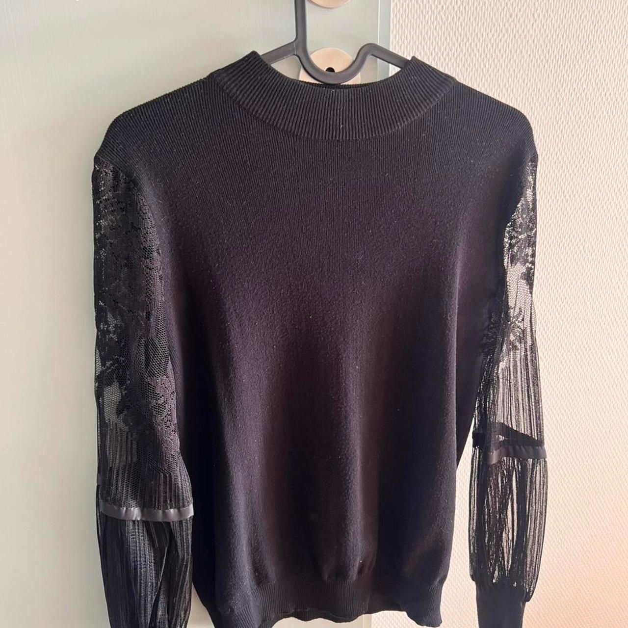 Maglioni & Felpe: Pullover mit Spitzenmuster an Armen – Usato da Zürich venduto da sar_n6gv