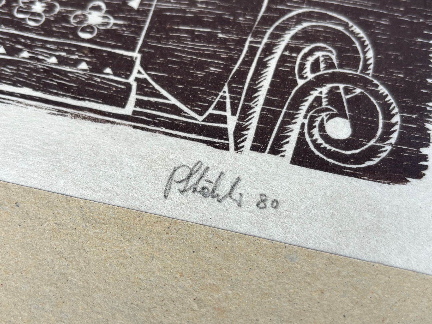Gravures sur bois: schöner Holzschnitt von Peter Stähli – D'occasion à Feldbach par Olive1 6