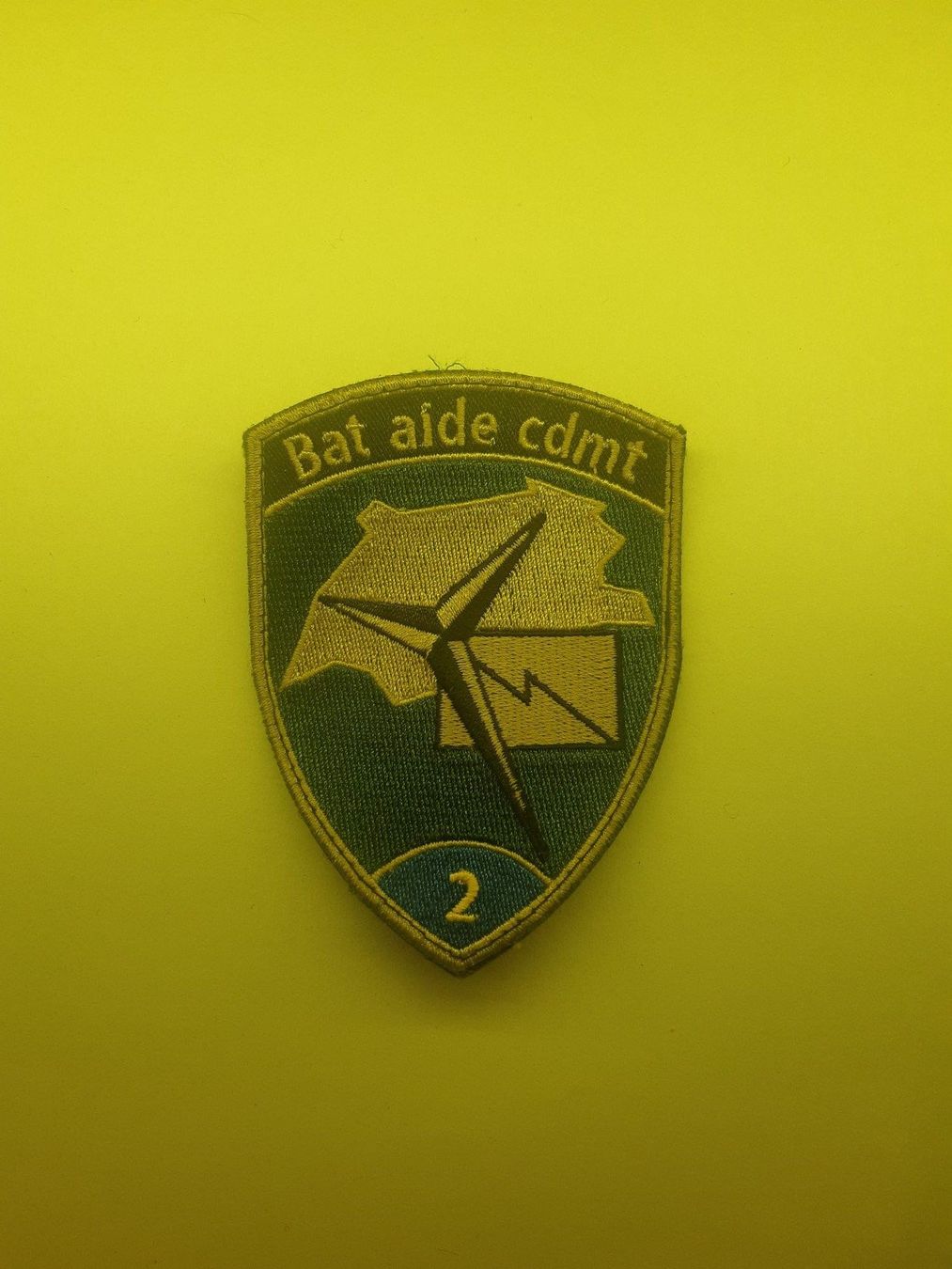 Schweizer Armee Placchette & Badge: BADGE ECUSSON MILITAIRE SUISSE BAT AIDE CDMT 2 – Nuovo (secondo la descrizione) da Domdidier venduto da baumeyer-seb