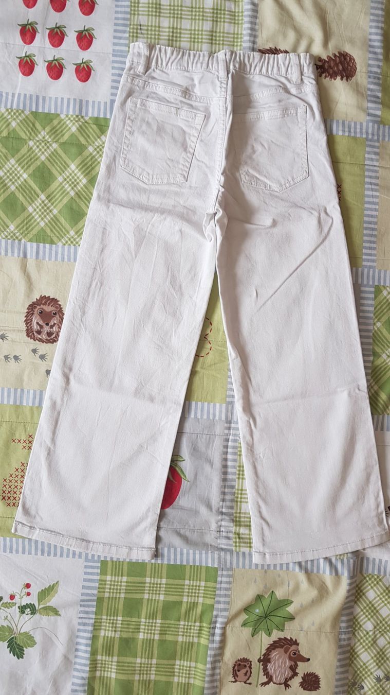 H&M Pantaloni: Weisse Hose H&M Gr.134 – Usato da Luzern venduto da silvermoon12 1