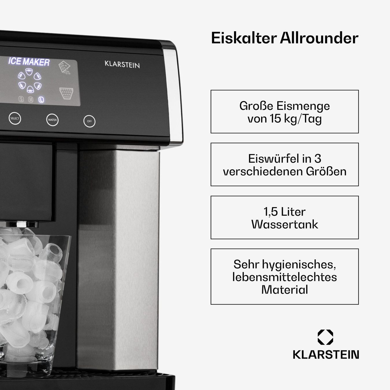Elettrodomestici da cucina: Eiswürfelmaschiene 15KG eis pro Tag – Usato da Uster venduto da Sasisa 5