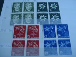 Pro Juventute Satz 1944, 4erblock **