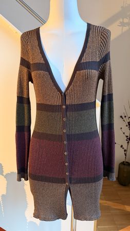 Schöner Cardigan mit Lurexfaden Gr.36💛🧡🤎