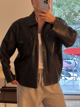 Lederjacke Crazy Brothers Echtleder braun Grösse M