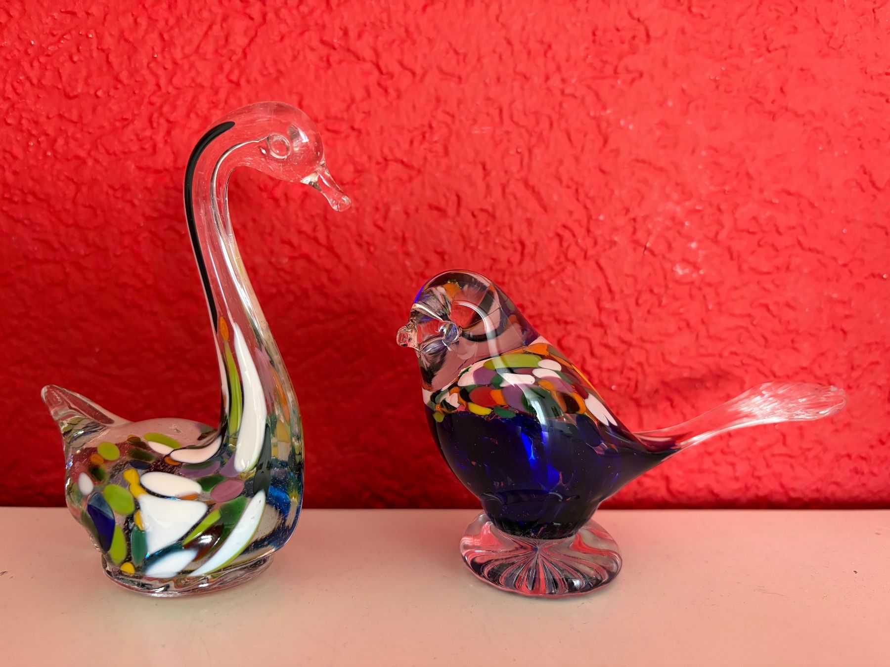 Murano Figuren: 2 Glasfiguren-Murano Schwan & Vogel – Gebraucht aus Zäziwil von Emlea 3