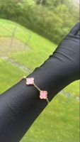 Bracelet Trèfle Rose Plaqué Or 18KGP | Cadeau