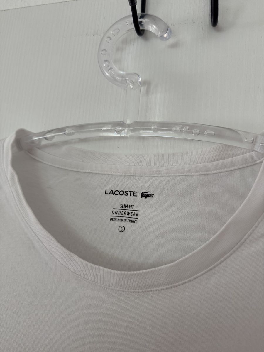Lacoste T-shirt: Lacoste T-Shirt Gr. S, Weiss, classic – Usato da Wetzikon ZH venduto da Jan_wojt 1