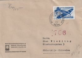 Flugpost Brief-Zensurpost nach Schweden-1944